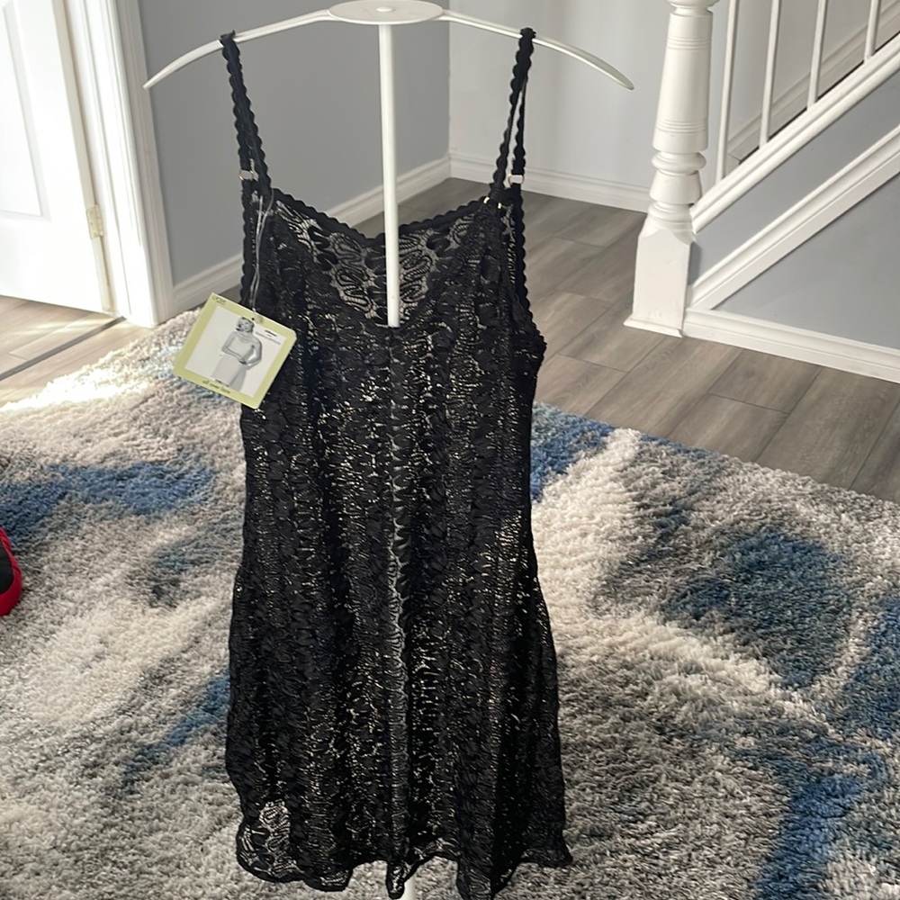 Marks & Spencer Black Lace Chemise